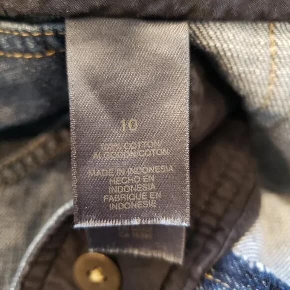 Liz Claiborne Denim Midi Skirt 4 Pocket Cotton Blue Size 10 - Picture 11 of 13